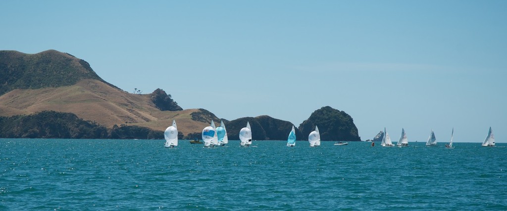 Racing on Day Two of the 470 Nationals in light conditions. - NZ 470 Nationals &copy; Christine Hansen